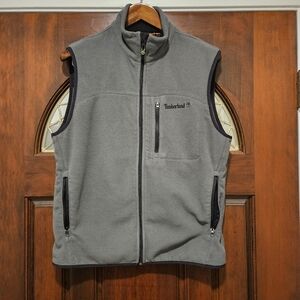 Timberland Vest Warm Performance Gray Fleece Vest for Men